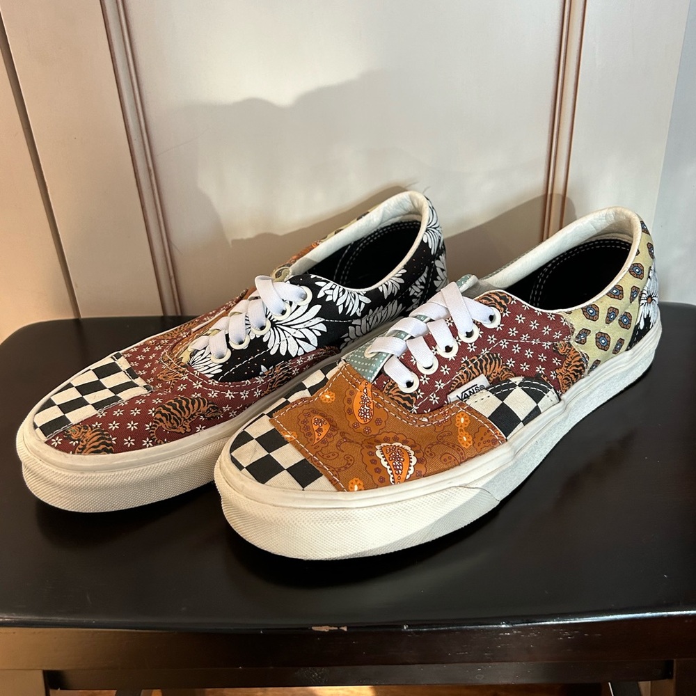 Women’s patchwork vans size 8